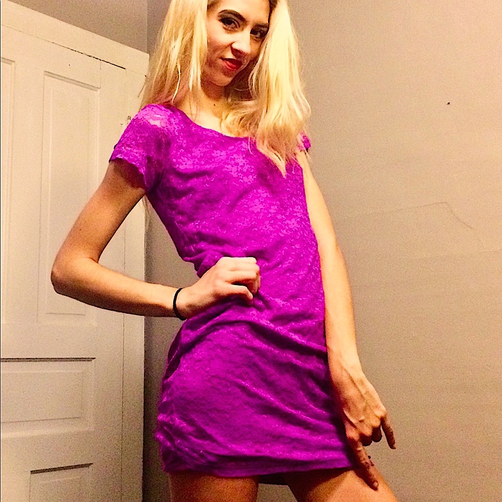 H&M Purple Lace Dress